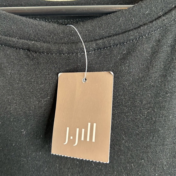 J. Jill Women’s Size XL Long Sleeve Pleated Dress Midi Length Black New 6350 - Picture 3 of 8